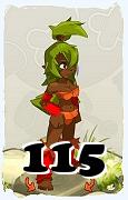 A Dofus character, Sadida-Air, by level 115