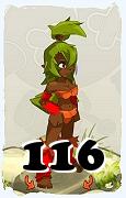 Un personnage du jeu Dofus, Sadida-Air, au niveau 116