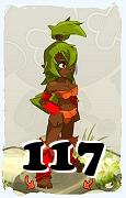 Un personnage du jeu Dofus, Sadida-Air, au niveau 117