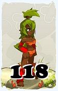 Un personnage du jeu Dofus, Sadida-Air, au niveau 118