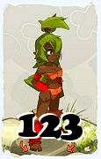 A Dofus character, Sadida-Air, by level 123