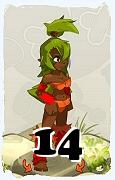 A Dofus character, Sadida-Air, by level 14