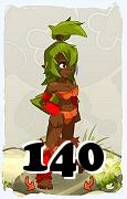 Um personagem do jogo Dofus, Sadida-Ar, de nivel 140