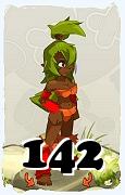 Un personnage du jeu Dofus, Sadida-Air, au niveau 142