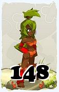 Un personnage du jeu Dofus, Sadida-Air, au niveau 148