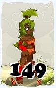 Um personagem do jogo Dofus, Sadida-Ar, de nivel 149