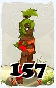 Un personnage du jeu Dofus, Sadida-Air, au niveau 157