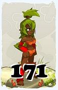 A Dofus character, Sadida-Air, by level 171