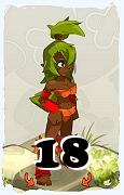 A Dofus character, Sadida-Air, by level 18