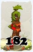 Um personagem do jogo Dofus, Sacrier-Ar, de nivel 182