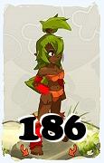 Um personagem do jogo Dofus, Sadida-Ar, de nivel 186