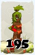 Un personnage du jeu Dofus, Sadida-Air, au niveau 195