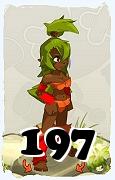 Um personagem do jogo Dofus, Sadida-Ar, de nivel 197