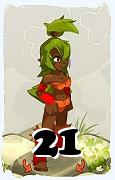 A Dofus character, Sadida-Air, by level 21