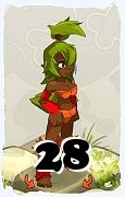 A Dofus character, Sadida-Air, by level 28