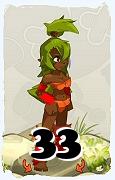 Un personnage du jeu Dofus, Sadida-Air, au niveau 33