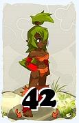 Un personnage du jeu Dofus, Sadida-Air, au niveau 42