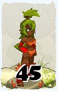 Un personnage du jeu Dofus, Sadida-Air, au niveau 45