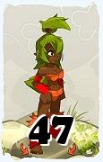 Um personagem do jogo Dofus, Sadida-Ar, de nivel 47