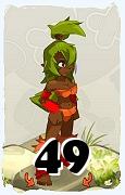 Um personagem do jogo Dofus, Cra-Ar, de nivel 49