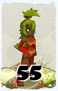 Un personnage du jeu Dofus, Sadida-Air, au niveau 55