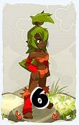 Um personagem do jogo Dofus, Sadida-Ar, de nivel 6