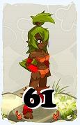 Un personnage du jeu Dofus, Sadida-Air, au niveau 61