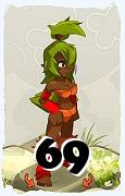 Um personagem do jogo Dofus, Sadida-Ar, de nivel 69