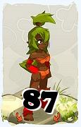 Um personagem do jogo Dofus, Sadida-Ar, de nivel 87