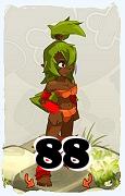 Um personagem do jogo Dofus, Sadida-Ar, de nivel 88