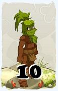 Um personagem do jogo Dofus, Sadida-Ar, de nivel 10