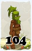 Un personnage du jeu Dofus, Sadida-Air, au niveau 104