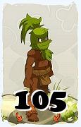 Un personaje del juego Dofus, Sadida-Aire, de nivel 105