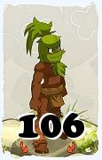 Un personaggio del gioco Dofus, Sadida-Aria, al livello 106