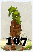 Un personaggio del gioco Dofus, Sadida-Aria, al livello 107