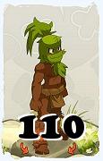 Un personaje del juego Dofus, Sadida-Aire, de nivel 110