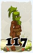 Un personaje del juego Dofus, Osamodas-Aire, de nivel 117