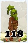 Un personaje del juego Dofus, Sadida-Aire, de nivel 118