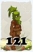 Um personagem do jogo Dofus, Sadida-Ar, de nivel 121