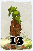 Un personaggio del gioco Dofus, Sadida-Aria, al livello 13