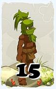 Un personnage du jeu Dofus, Sadida-Air, au niveau 15