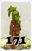 Un personnage du jeu Dofus, Sadida-Air, au niveau 171