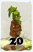 Um personagem do jogo Dofus, Sadida-Ar, de nivel 20