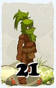 Un personnage du jeu Dofus, Sadida-Air, au niveau 21