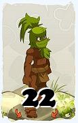 Un personaggio del gioco Dofus, Sadida-Aria, al livello 22