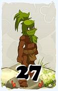 Un personaggio del gioco Dofus, Sadida-Aria, al livello 27