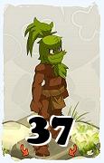 Um personagem do jogo Dofus, Sadida-Ar, de nivel 37