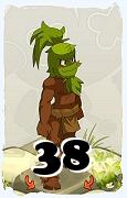 Um personagem do jogo Dofus, Sadida-Ar, de nivel 38