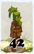 Un personaggio del gioco Dofus, Sadida-Aria, al livello 42