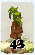 Um personagem do jogo Dofus, Sadida-Ar, de nivel 43